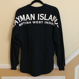 Cayman Islands Spirit Activewear Navy Fitted Sweatshirt size Small